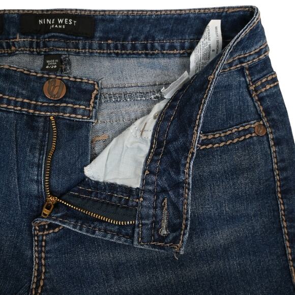 Nine West Womens 8 Bling Cropped Ankle Jeans - Picture 8 of 11